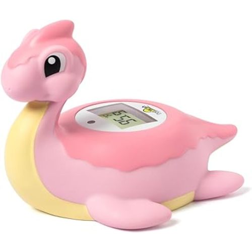 Baby Bath Thermometer Pregnancy and Baby Water Thermometer for Bathtub,Accurate and Quick Measure Dinosaurs Shape Bath Temperature Toy,Pink