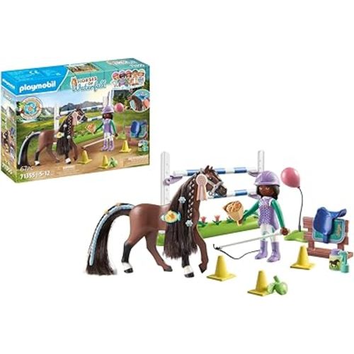 Playmobil Horses of Waterfall: Jumping Arena with Zoe and Blaze