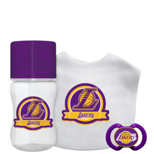 Los Angeles Lakers Baby Gift Set - 3 piece