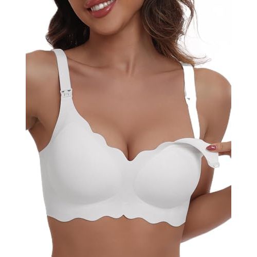 Nursing Bras for Breastfeeding Wireless Seamless Maternity Bra Ultra Comfort Pregnancy Sleep Bralette for Women