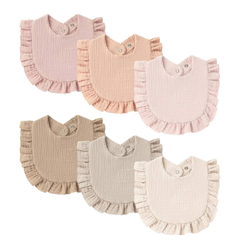 Baby Muslin Bibs Bandana Drool Bibs for Unisex Boys & Girls, Soft and Absorbent Cotton Teething Drooling Bib Set for Newborn Toddler