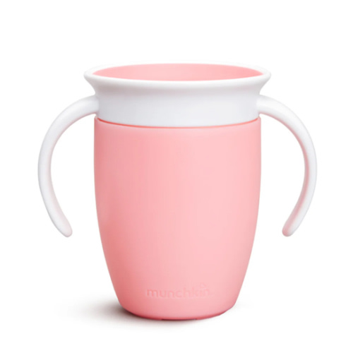 Miracle 360° Trainer Cup, 7oz | Munchkin - pink