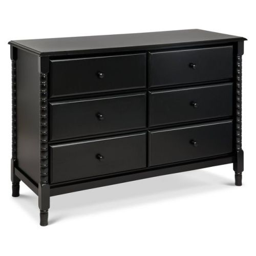 Davinci Jenny Lind Spindle 6 Drawer Dresser - Black Ebony