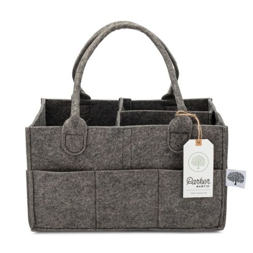 Parker Baby Co. Felt Diaper Caddy Regular - Oatmeal