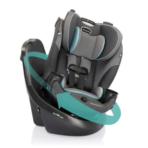 Evenflo Revolve360 Slim 2-in-1 Rotational Convertible Car Seat - Carver Blue