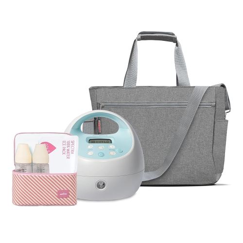 Spectra - S1 Plus Electric Breast Milk Pump with Tote Bag, Breast Milk Bottles and Cooler for Baby Feeding