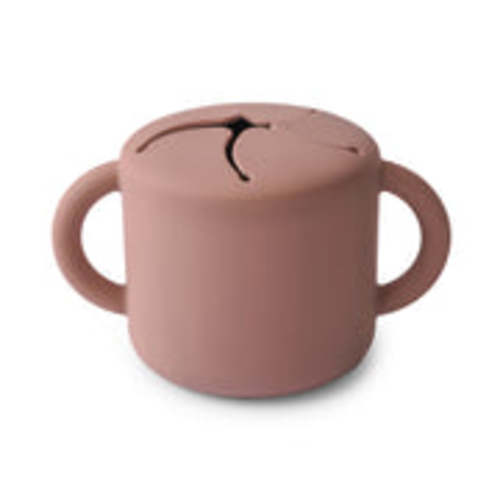 Mushie Baby Silicone Snack Cup - Cloudy Mauve