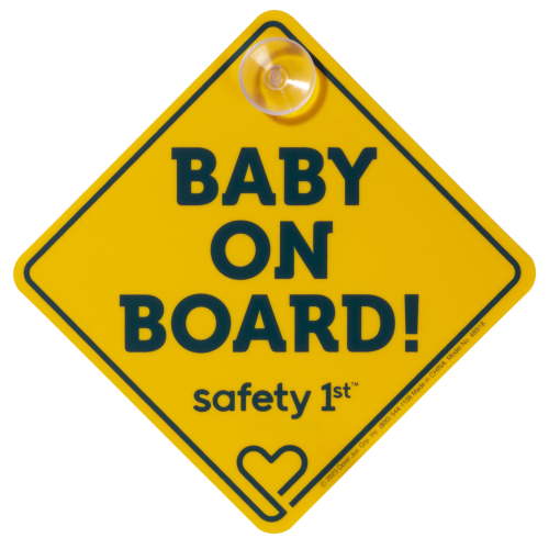 Safety 1st Baby On Board Sign, Yellow, Infant, Unisex