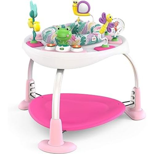 Bright Starts Bounce Bounce Baby 2-in-1 Activity Jumper & Table - Playful Palms