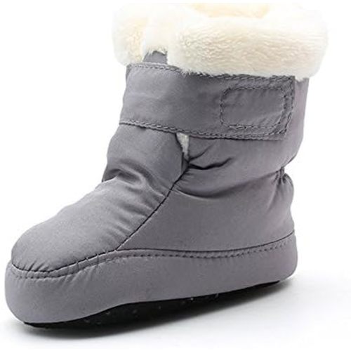 Kuner Newborn Baby Boys and Girls Waterproof Winter Warm Snow Boots Crib Shoes 6 12 Months