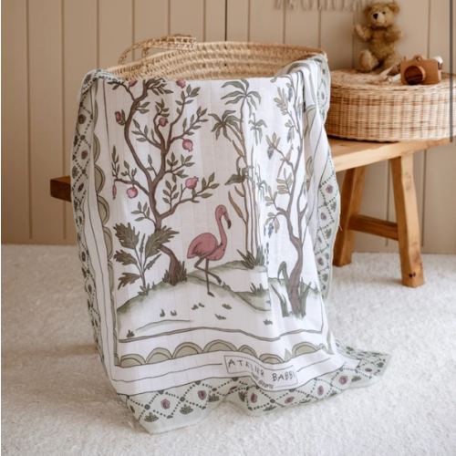 Double-Layer Muslin Swaddle - Spring