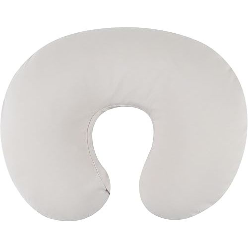 Onacosht 100% Organic Cotton Nursing Pillow Cover Soft Breathable Jersey Feeding Pillow Slipcover Fits Standard Infant Nursing Pillow or Positioner for Baby Boy and Girl, Fog