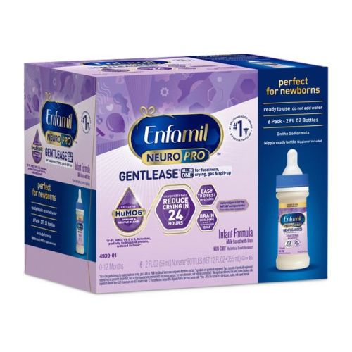 Enfamil NeuroPro GentleEase Ready to Use Infant Formula Bottles - 2 fl oz Each/6ct