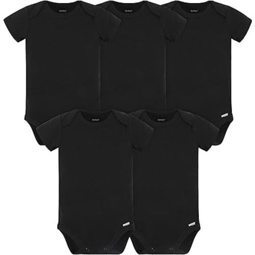 Gerber Unisex-Baby 5 Pack Onesies Multi-Packs Bundle Interlock 180 Gsm