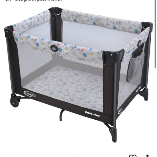 Amazon.com : Graco Pack and Play Portable Playard, Push Button Compact Fold, Carnival : Baby