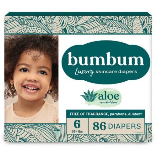 bumbum Luxury Skincare Disposable Diapers - Size 4 - 54ct
