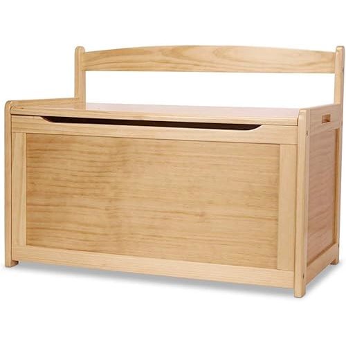Melissa & Doug- Light Wood Furniture for Playroom, Blonde - Kids Wooden Toy Box Storage Organizer, Children's Furniture Toy Chest