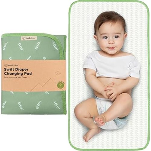 Portable Diaper Changing Pad - Waterproof Foldable Baby Changing Mat - Travel Diaper Change Mat - Lightweight Changing Pads for Baby - Baby Changer - Machine Washable (Acacia)