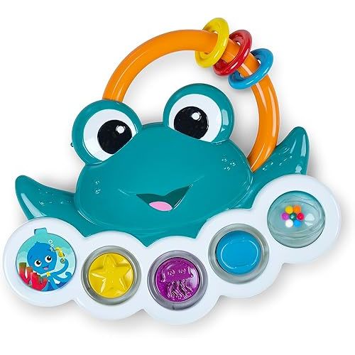 Baby Einstein Ocean Explorers Neptune’s Busy Bubbles Sensory Activity Toy, with Interactive Lights and Music, Ages 3+ Months
