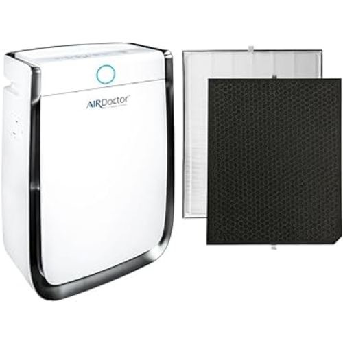 AIRDOCTOR 3500 Air Purifier for Home and Large Rooms Up to 1274 sq. ft. 2x/hour | UltraHEPA, Carbon, VOC Filters and Air Quality Sensor. Captures Particles 100x Smaller Than HEPA (AirDoctor 3500)