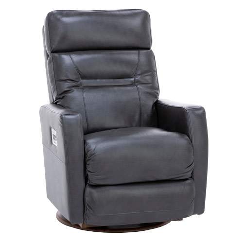 Lennon Leather Fully Loaded Swivel Recliner With Wireless Remote