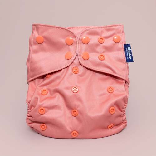 Solid Color: Essentials Pocket Cloth Diaper with Athletic Wicking Jersey, Grows with your Baby