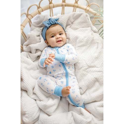 Ditsy Blue Floral Zippy