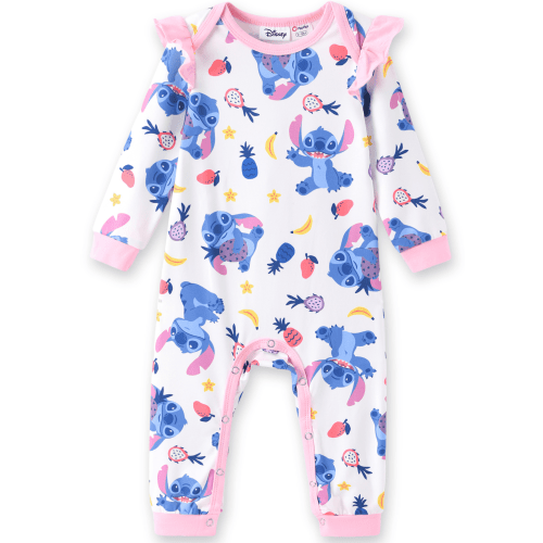 Disney Stitch Baby Romper Graphic Jumpsuits Bodysuits One Piece Shower Gifts Boys Girls Newborn Infant