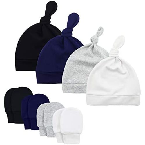 American Trends Baby Hat Mittens Newborn Hats for Boys Baby Hats 0-6 Months Winter Beanie Caps