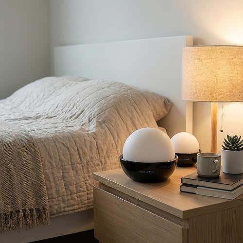 Humidifiers, Set of 2 Stone Decorative Ceramic Natural Water Humidifier, Non-Electric Battery Free for Bedrooms, Great for Babies by Bluestone