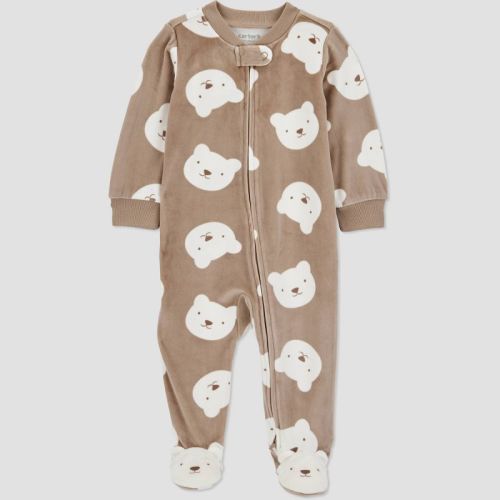 Carter's Just One You® Baby Bears Sleep N' Play - White/Brown