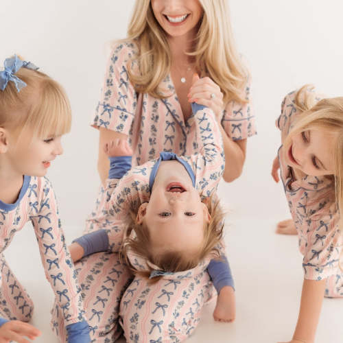 Amelia Bow Zipper Romper – In my Jammers