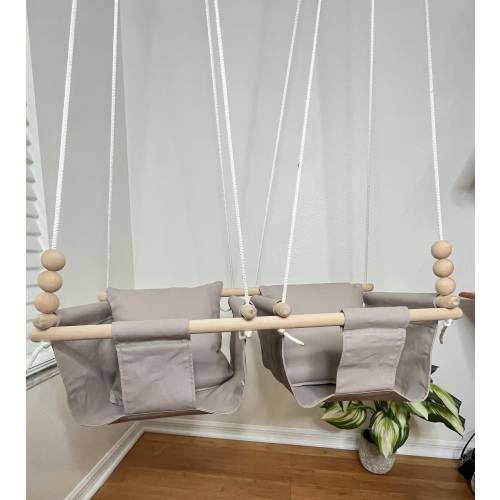 Twin's Baby Swing Indoor, nursery playroom swing, Twin's 1st Birthday Gift, Mother's Day gift, Twin's baby shower gift, Hammocks Swings