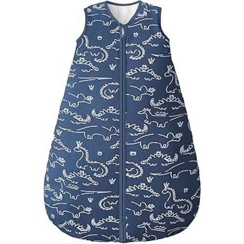 Yoofoss Baby Sleep Sack 0-6 Months, TOG 2.5 Baby Wearable Blanket with 2-Way Zipper, 100% Organic Cotton Fabric Winter Newborn Sleeping Sack, Warm Soft Comfy