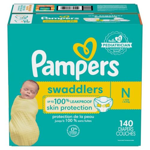 Pampers Swaddlers Sensitive Disposable Diapers - Size 0 - 140ct