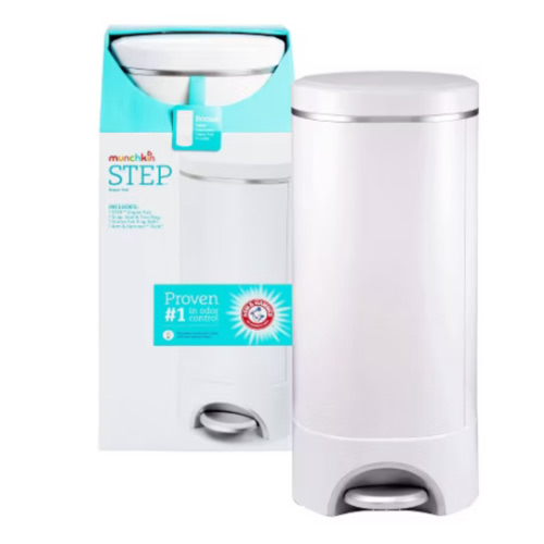 Munchkin Step Diaper Pail, Powered By Arm & Hammer