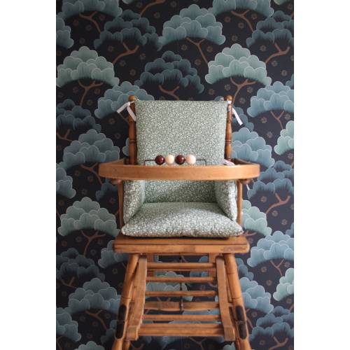 Oeko-Tex / Maé coated cotton baby high chair cushion