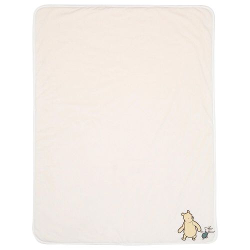 Lambs & Ivy Disney Baby Storytime Pooh Ultra Soft Baby Blanket in White