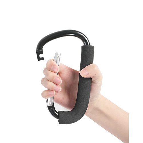Stroller Hooks, 6.3" Large Stroller Clip, Stroller Hooks for Hanging Bags and Shopping, Stroller Accessories for Mommy, Large Carabiner