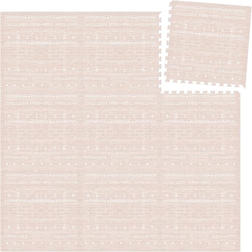 Lillefolk Baby Play Mat for Floor – 6x6ft Dusk | Soft Non Toxic Premium EVA Foam Tiles for Tummy Time, Crawling & Playroom – Waterproof Interlocking Floor Mat for Babies & Toddlers (9 Tiles)