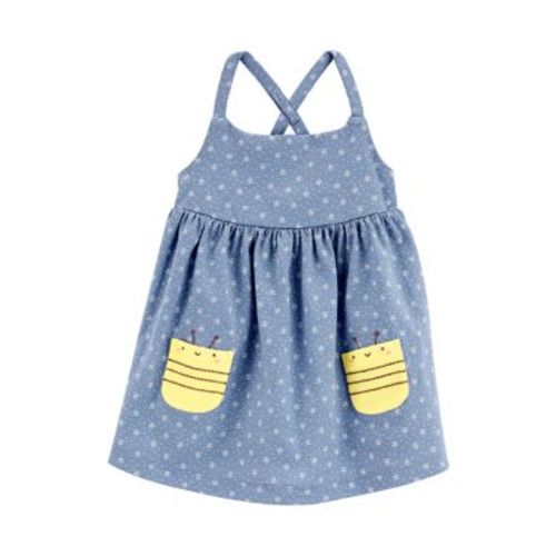 Baby Girls Floral Bee Printed Dress