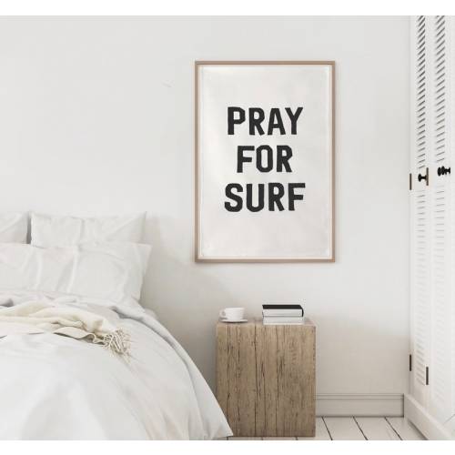 Pray for Surf Boho Hanging Wall Decor Tapestry Luxe Cotton - Etsy
