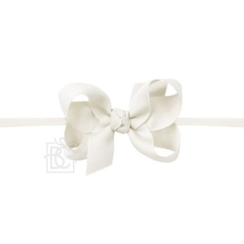 1/4" Pantyhose Headband with Grosgrain Bow - Beyond Creation