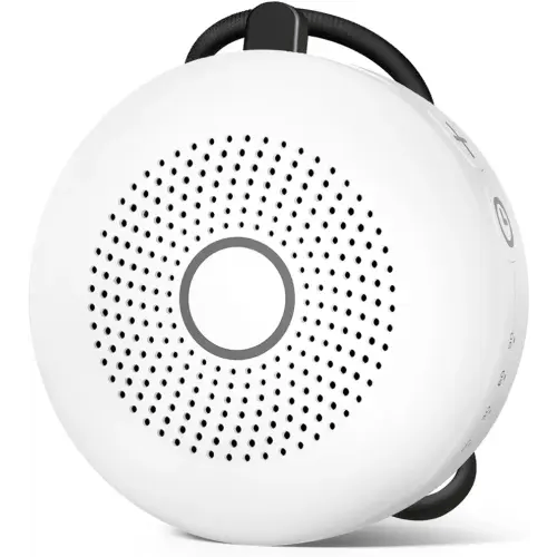 Sleepbox Portable White Noise Machine 30 Soothing Sounds Rechargeable Battery Small for Travel 32 Volume Control Noise Canceling Sleep Machine Sound Therapy for Baby Kids Adults (White)
