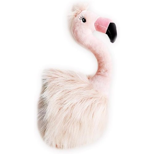 MON AMI Flamingo Stuffed Animal Head Wall Mount - 15", Elegant Children’s Bedroom Wall Mount, Home Decor, Kids Decor, Nursery Decor
