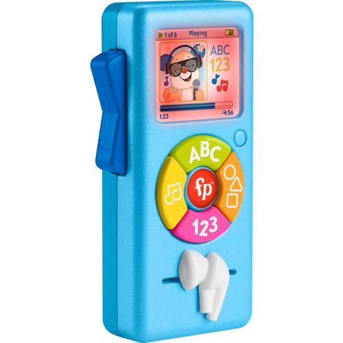 Fisher-Price Baby Learning Toy Laugh & Learn Puppy’s Music Player with Lights & Fine Motor Activities for Infants Ages 6+ Months, Blue