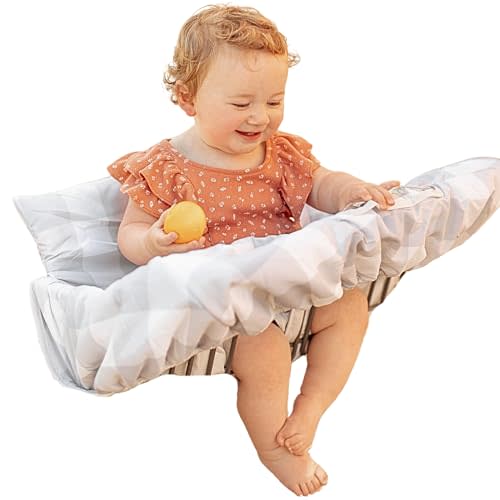 BINXY BABY 2-in-1 Cushy Cart Cover and High Chair Cover | Universal Fit | Includes Storage Pouch (Buffalo Check)