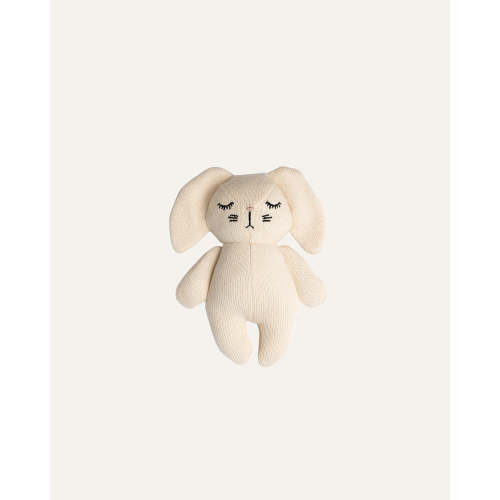 RABBIT ANIMAL RATTLE o/s / off white