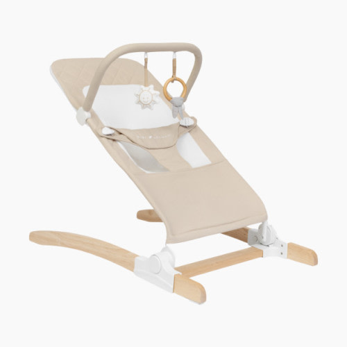 Heirloom Aspen Organic Wooden Bouncer - Organic Oat