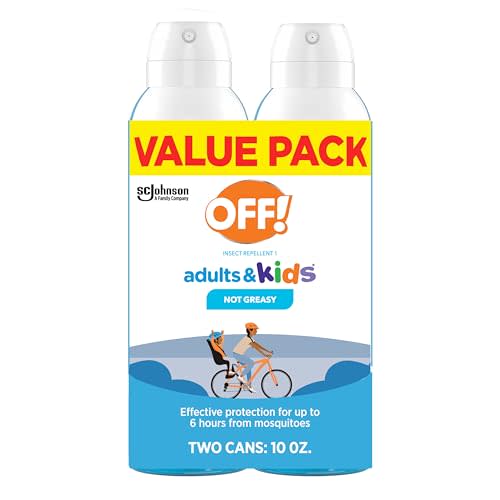 OFF! Insect Repellent Aerosol for Adults & Kids, Fragrance-Free Bug Spray for Everyday Protection from Mosquitoes, 5 oz, Pack of 2